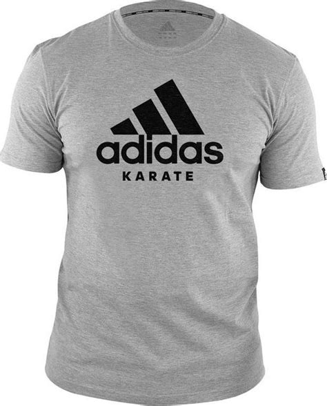 adidas t-shirt karate community grijs zwart|adidas T.